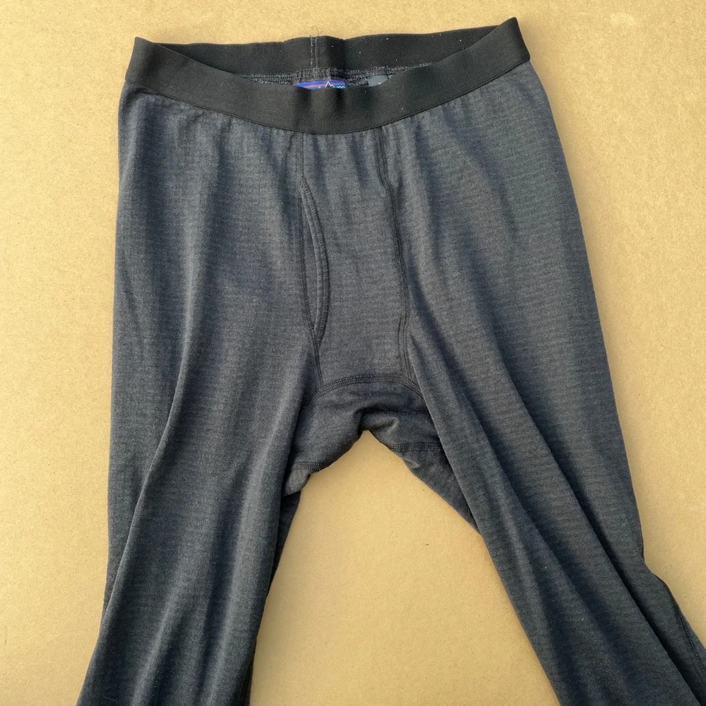 Patagonia Base Layer Men S Black Hiking Polartec Power Dry Thermal Legging 43886
